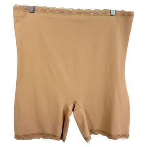 UnderWhere Luxury Collection Plus‎ Size 3X Shapewear Support Shorts Beige 1103